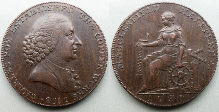 Macclesfield, 1790 halfpenny token